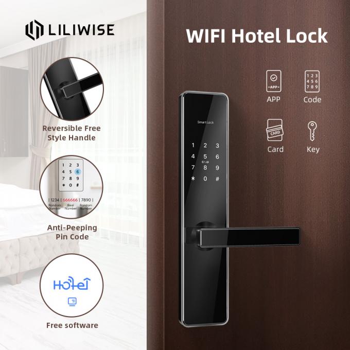 Automatisch Hotelzaal SlotKaartsysteem Keyless 65mm Dikke Cilinder Slimme Wifi 2