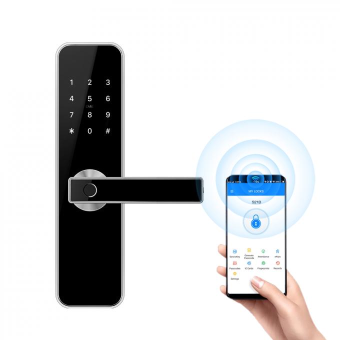 Het intelligente Zaal van de de Veiligheidsvingerafdruk van Deursloten Slot van Bluetooth TTLock APP Draadloze Digitale Slimme 0