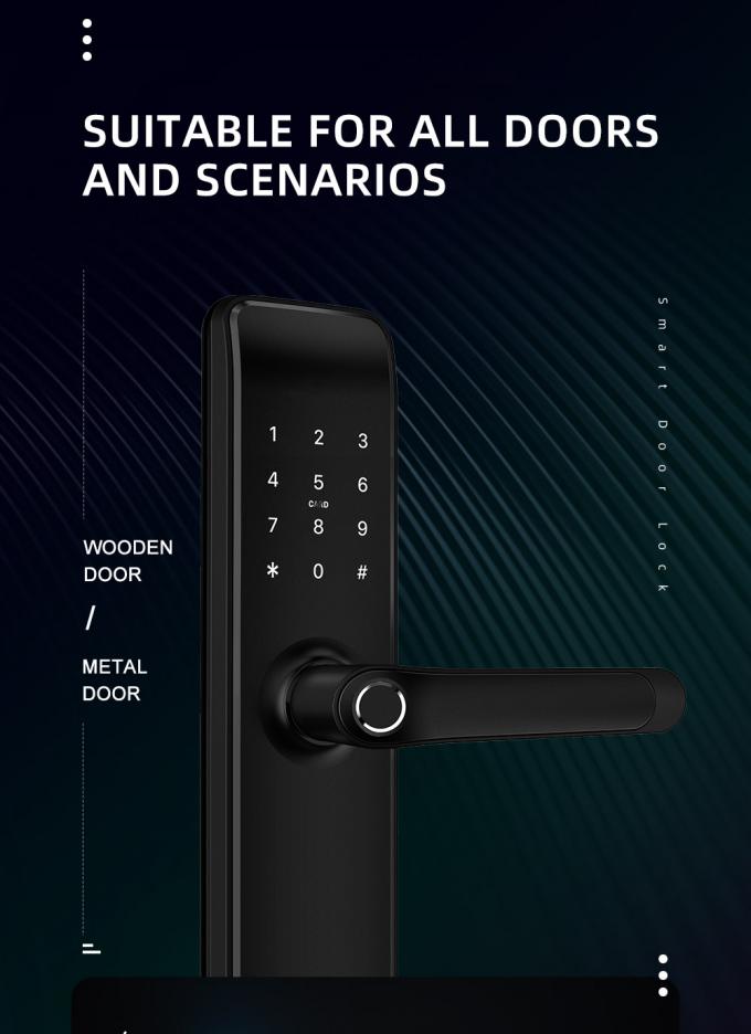 Van het de Deurslot van Tuyawifi App Slim van de het slotvingerafdruk inteligente de deurslot