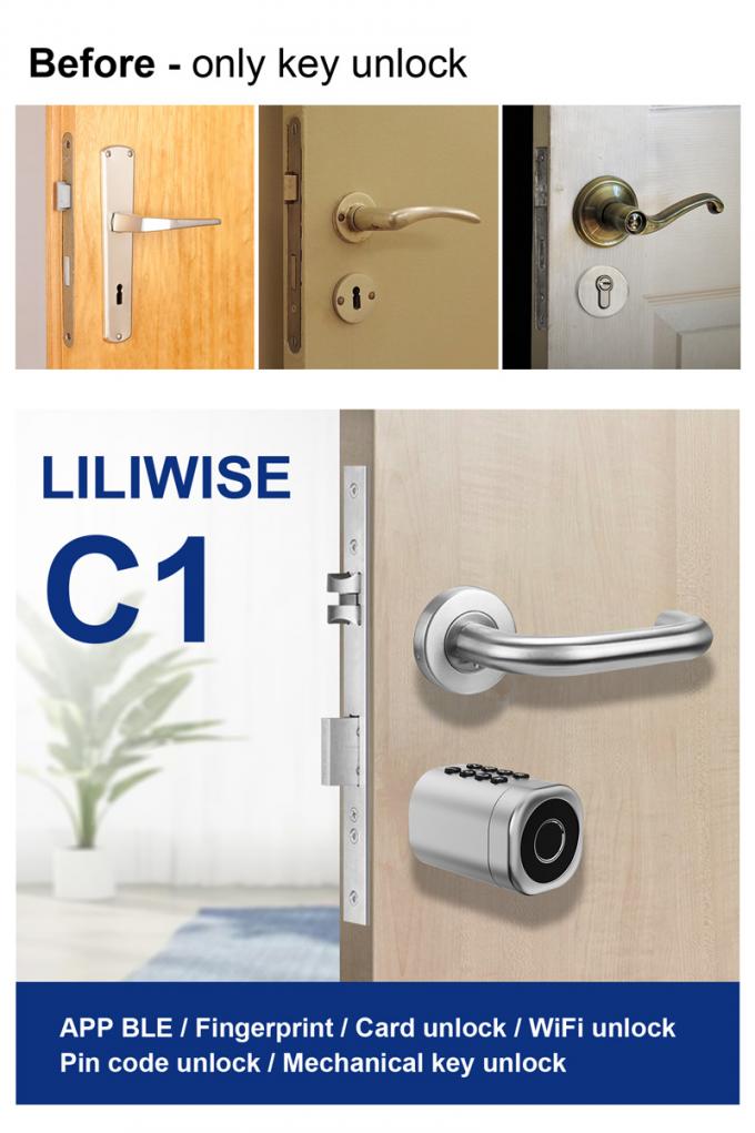 Nieuw ontwerp Veilig en gemakkelijk Digitaal slimme cilinder deur slot 2