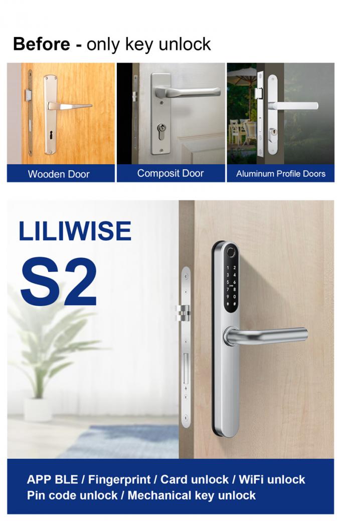 Wifi Waterdicht Elegante Elektronische Slim Digitale Smart Door Lock 2