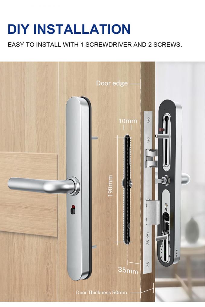 Wifi Waterdicht Elegante Elektronische Slim Digitale Smart Door Lock 3