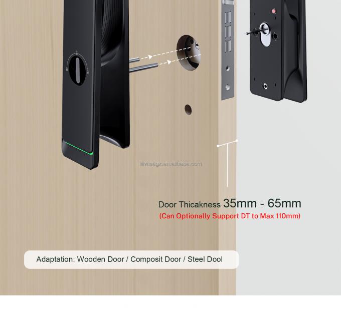 Liliwise Automatic Waterproof Electronic Smart Lock Camera Tuya Ttlock Fingerprint Digital 3D Gezichtsherkenning Smart Door Lock 14