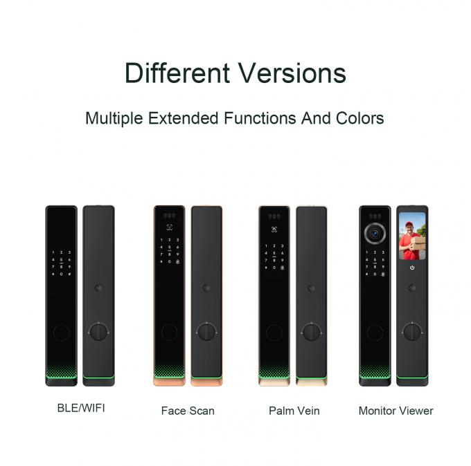 Liliwise Automatisch Wifi Waterdicht Ingebouwde deurbel Ontgrendelen Slimme sloten Tuya Ttlock Slimme deur slot Met vingerafdruk 6