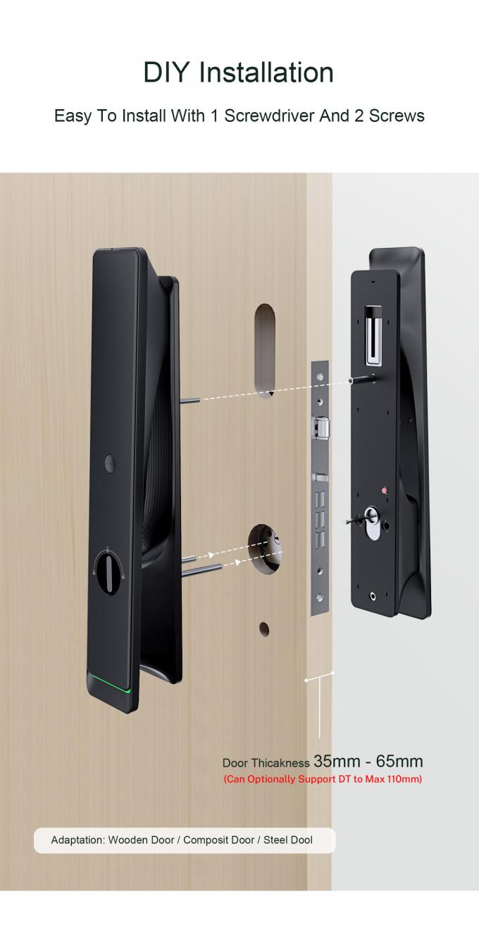 Liliwise Tuya Ttlock Cerraduras Electrices Wifi Vingerafdruk Digitale Camera Smart Door Lock Met Camera 10