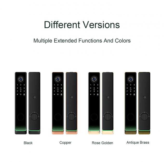 Liliwise Tuya Ttlock Automatic Biometric Lock Rfid Card Wifi App Ble Fingerprint Smart Door Lock With Camera 8