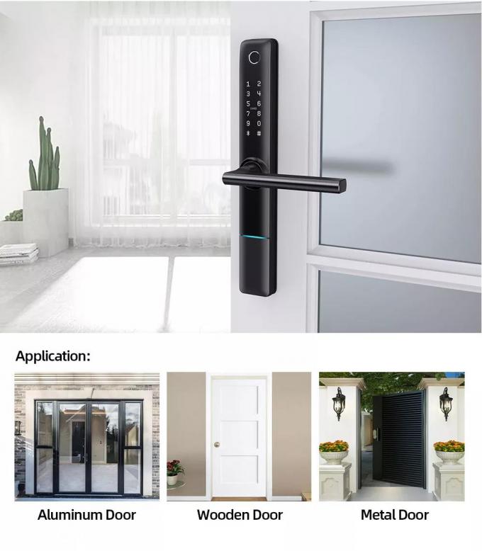 Liliwise Waterdicht Roestvrij staal Digitaal vingerafdruk deur slot TTlock Smart Door Lock BLE Wifi Slim Smart Lock 8