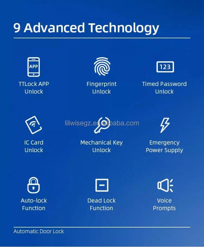 Liliwise roestvrij staal waterdicht slim slot buitenshuis Tuya Ttlock Wifi Sleutelloos slim slot met vuur 4