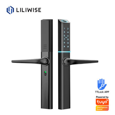 Liliwise Wifi Waterdicht Elektronisch Sleutelloze toegangsslot Aluminium deur slot Ultra-slim Digitaal Smart Door slot