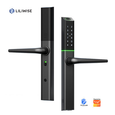 Liliwise Custom Waterdicht Aluminium Elektronisch Buitenzlot Tuya Ttlock Matter Smart Locks Sleutelloos Slim Smart Door Lock