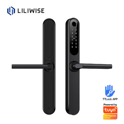 Liliwise Waterproof Alexa Aluminium Steel Ip66 Smart Door Lock Fingerprint Cerradura Electronica Ttlock Smart Locks Met Wifi